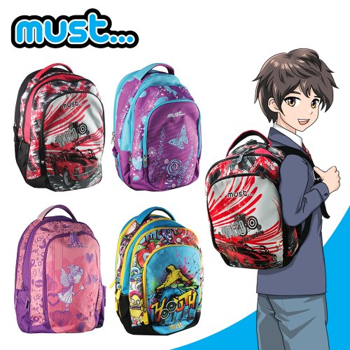 MUST兒童輕量書包/後背包旅行包(四層)